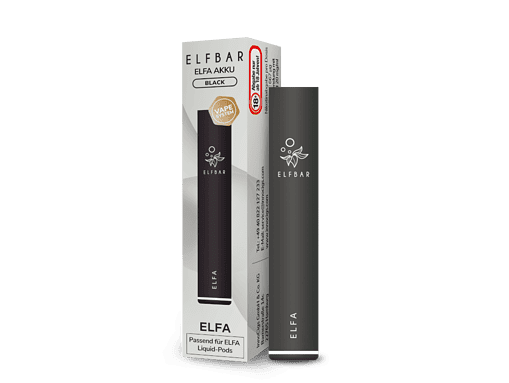 Nagelneues ELFA Akku für ELFA Liquid-Pods, black, mit E-Zigaretten-Technologie, kompaktes Design, langlebige Batterie, schnelle Ladefunktion, geeignet für angenehmes Dampfen.