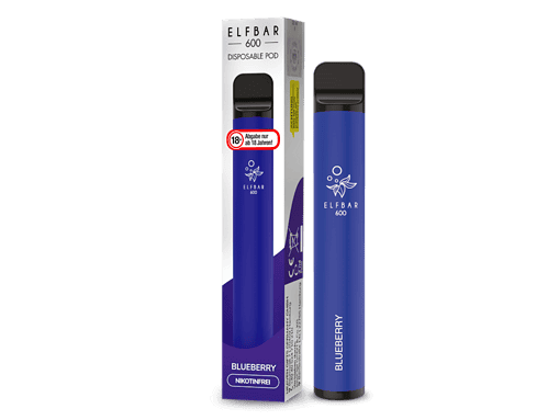 Elfbar 600 Blueberry Nikotinfrei Vaping-Produkt, innovatives Design, ideal für Dampfer, fruchtiger Geschmack, ohne Nikotin, langlebiger Akku, moderne Handhabung, einfach zu verwenden, perfekt für unterwegs.