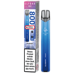 Elfbär 800 E-Zigarette Blueberry, Einweg E-Shisha, mit Nikotin, 20mg/ml, für Erwachsene, mit Turbo Modus, ohne Ladegerät, ideal für unterwegs, aromatischer Geschmack, innovatives Design.