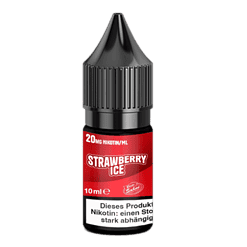 Aromatisiertes E-Liquid in 10ml Flasche mit Erdbeergeschmack und Nikotin 20mg/ml, ideal für Vaping, bei LETZ Go.