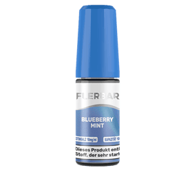 Frische Blueberry Mint Kautabletten in blauer Dose, erfrischender Geschmack, perfekt für unterwegs, 10 mg/ml Nikotinsalz, 40 ml Kapazität, angenehm stark.