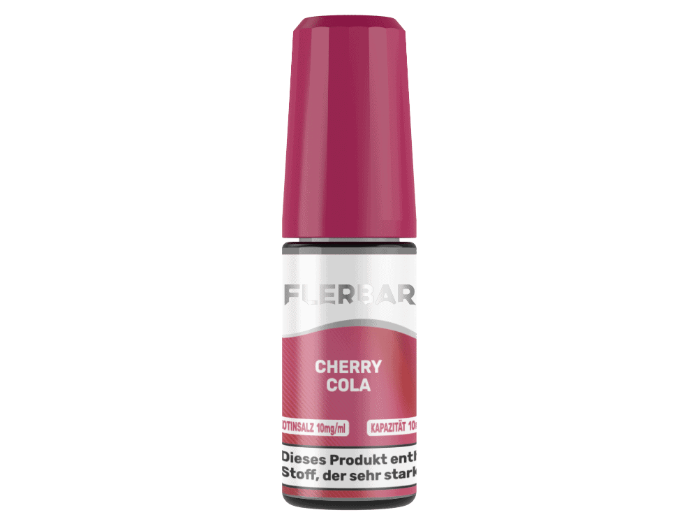 Flerbar Liquid Cherry Cola Nikotinsalz Liquid 1 Cherry Cola Liquid Vape, 10ml Flasche, süßer Bubblegum Geschmack, ideal für Vaping Fans, erhältlich bei LETZ Go.