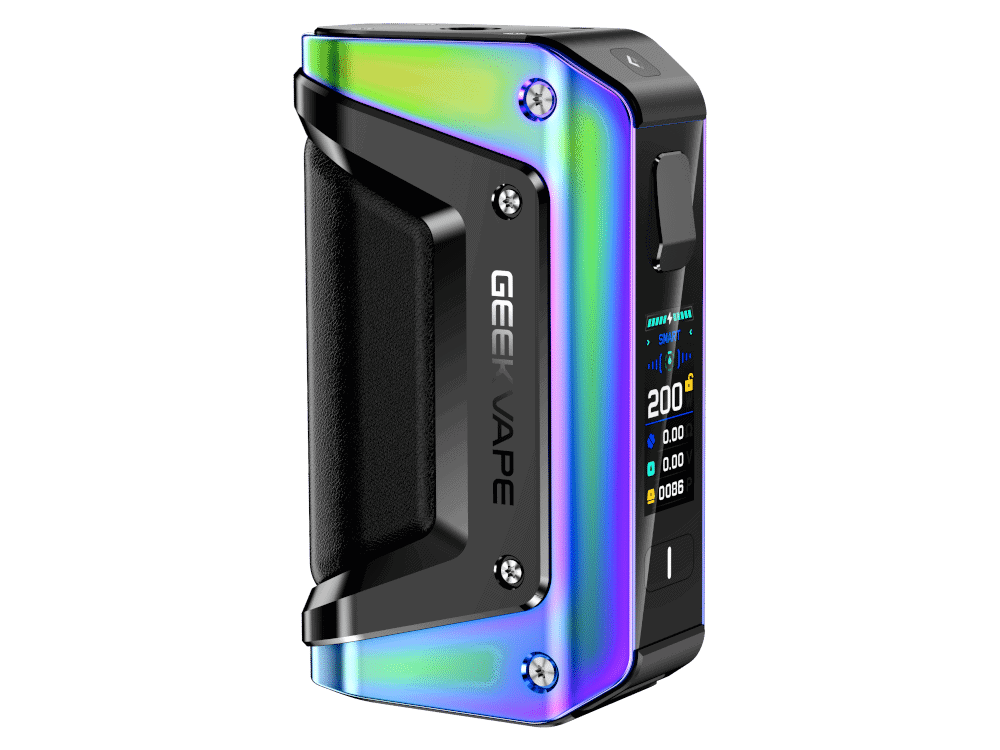 GeekVape Aegis Legend 3 200 Watt 1 Gemütlicher, moderner GEEK VAPE Aegis Vaporesso P240 mit Farbdisplay und vielseitigen Funktionen für Dampfer. Das robuste Design bietet zuverlässige Leistung und individuelle Einstellungen für Dampferlebnisse.