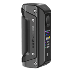 Vape Mod Gerät, vielseitiger E-Zigaretten Mod mit digitale Anzeige, Farbdisplay, einstellbarer Leistung für Dampfer, schwarzes Design.