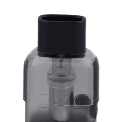 Vape Pod Cartridge für E-Zigaretten, transparent mit schwarzem Drip Tip, luftdicht verschlossen, für Aromatisierung und Dampfentwicklung, Ersatzteil für E-Liquid-Verdampfer.