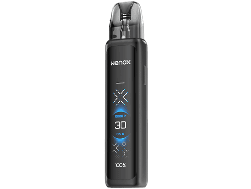 Wenax E-Zigarette mit digitalem Display, schwarz, handliches Design, bequemes Dampfen, variable Einstellungen, langlebiger Akku, modernes vaping Zubehör, für Einsteiger und Fortgeschrittene, hochwertige Materialqualität.
