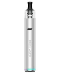 GEEKVAPE Vape E-Zigarette mit Dampf: elegantes, silbernes Design, langlebig und hochwertig, ideal für Dampfer, anpassbar, benutzerfreundlich, modern, tragbar, für maximalen Genuss.