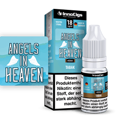 Innos Cigs Angels in Heaven E-Zigaretten Aroma, 18mg/ml, Deutschland hergestellt, mit Nikotinschärfe, für Dampfer, aromatischer Geschmack, Tabak Note, hochwertige Liquids.