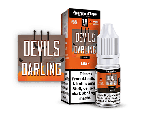 InnoCigs Devils Darling E-Zigarette, Tabak-Aroma, 18mg/ml, Made in Germany, für intensiven Nikotin Genuss.