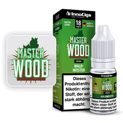 InnoCigs Master Wood Aroma Nikotinstärke 18mg/ml – Qualität aus Deutschland, ideal für Tabak- oder Kräutermischungen. Hochwertiges Nikotin für ein intensives Dampferlebnis.