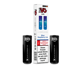 2. Hochwertige IVG AIR E-Zigaretten mit Blue Raspberry Ice Geschmack, 2ml, 20mg Nikotin. Perfekt für dampfen, handliches Design, für erfahrene Nutzer geeignet.