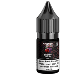 Kirsch-Lolli Maxx Nikotin Liquid, 10 mg/ml, für E-Zigaretten, "Cherry Grape" Aroma, 10 ml Flasche, intensiver Fruchtgeschmack, für erfahrene Dampfer geeignet.