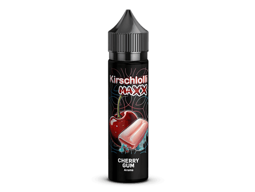 Kirschlolli MAXX Cherry Gumm Aromen E-Liquid für E-Zigaretten, 60ml Flasche, intensiver Fruchtgeschmack, geeignet für Dampfer, süßer Kirscharoma, aromatisiertes Vape-Produkt, bequeme Dropper-Flasche.