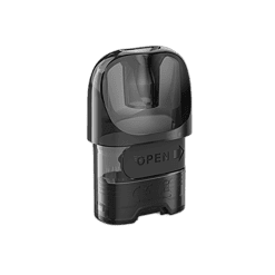 Kleiner, tragbarer Vaporizer in schwarzem Design, mit Bedienfeld und "OPEN" Knopf, ideal für unterwegs, für das Verdampfen von Kräutern oder Aromatherapie.