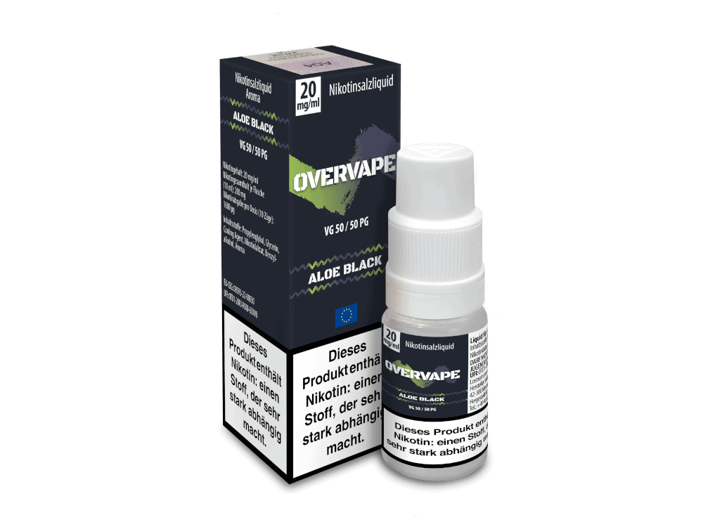 Overvape Aloe Black Nikotinsalz Liquid 1 Bildbeschreibung, keine Relevanz.
