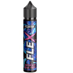 Revoltage Flaxx E-Liquid, Blue Razz, Überdosierter Geschmack, Vapeliquid, E-Zigaretten Zubehör.