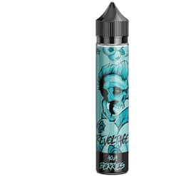 Atemberaubende E-Zigarette mit Skull-Design und blauen Akzenten, ideal für Dampfer, die auffallen möchten.