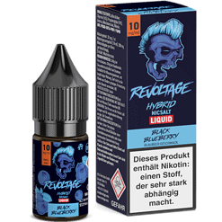 Revoltage Hybrid NikSalt Liquid Black Blueberry, 50ml, nikotinhaltiges E-Liquid mit intensivem Blaubeer-Geschmack, perfekt für Vape-Enthusiasten, enthält Nikotin, stark abhängig machend.