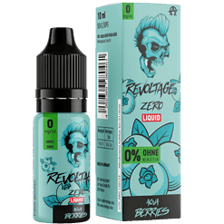 Revoltage Zero Liquid E-Liquid mit Beeren Geschmack, nikotinfrei, 10ml Flasche, für Dampfer, GMO-frei, ohne Nikotin, geeignet für E-Zigaretten.