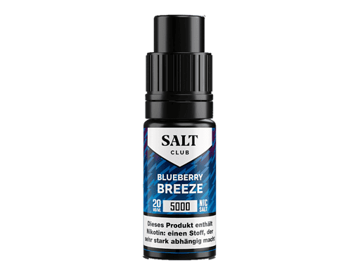Blueberry Breeze Nic Salt E-Liquid, 20 mg/ml, 5000 puffs, für Dampfer, mit Nikotin, intensiver Beeren-Geschmack.