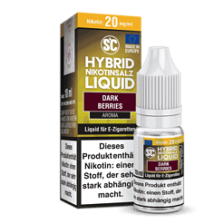 Sanftes E-Zigarette Liquid mit dunklen Beeren, 10 ml Flasche, Nikotingehalt 20 mg/ml, geeignet für E-Zigaretten, erhältlich bei LETZ Go.