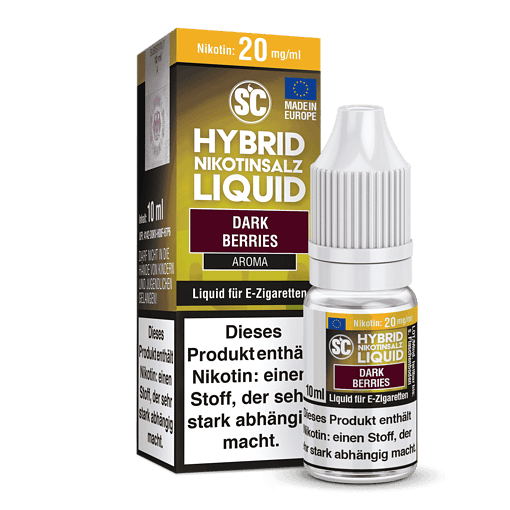 Sanftes E-Zigarette Liquid mit dunklen Beeren, 10 ml Flasche, Nikotingehalt 20 mg/ml, geeignet für E-Zigaretten, erhältlich bei LETZ Go.