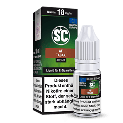 Hochwertiges Liquid für E-Zigaretten mit Tabak-Aroma, 18 mg/ml Nikotin, 10 ml Flasche, Made in Europe, ideal für Dampfer.