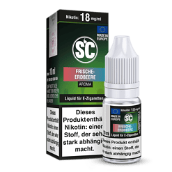 Himmlisches Erdbeer Aroma Liquid für E-Zigaretten, 10 ml Flasche, MADE IN EUROPE, nikotingehalt 18 mg/ml, vegan, intensiver Geschmack, ohne schädliche Zusätze, ideal für Dampfer, Fruchtgeschmack.
