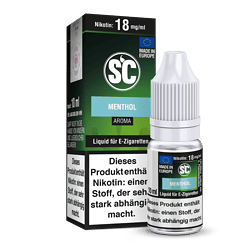 Aroma menthol liquid für e-zigaretten, nikotin 18 mg/ml, 10 ml, E-Liquid, Dampferzubehör, E-Zigarettenliquid, mentholgeschmack, nikotinnachfüllflasche, europäische Qualität, aromatisierter Dampfer, vaping liquid, menthol aroma.