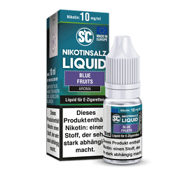 2. Hochwertiges Liquid für E-Zigaretten mit blauer Fruchtaroma, Nikotingehalt 10 mg/ml, ideal für Dampfer.