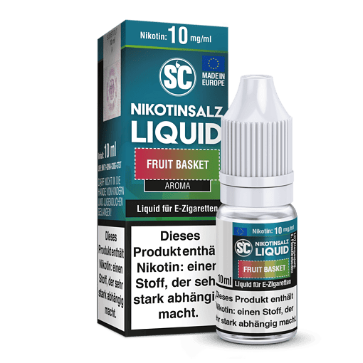 Nikotinliquid Fruit Basket Aromastoff für E-Zigaretten in 10 ml Flasche.