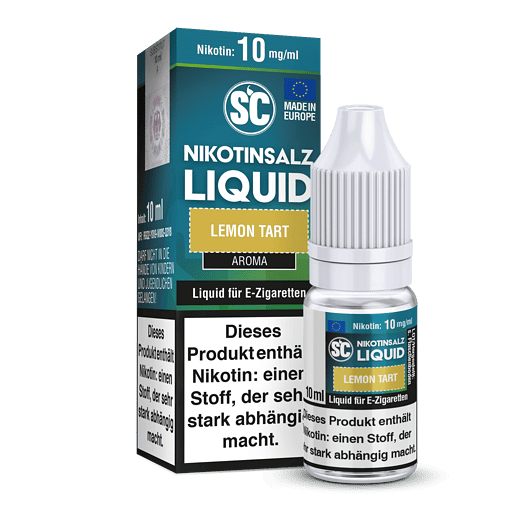 Nikotinsalz Liquid Lemon Tart E-Zigaretten Aroma, 10ml Flasche, intensiver Zitronen-Tarte Geschmack, für selbstgemachte E-Liquids, original bei LETZ Go.