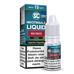 Nikotingetränk, E-Zigaretten Liquid mit Kirschgeschmack für Vaping, 10 ml Flasche, Nikotin 10 mg/ml.