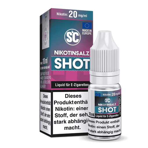 Nikotin Spray für E-Zigaretten, 10 ml Flasche, auf Europäischer Basis, 20 mg/ml Nikotin, in Deutschland hergestellt.