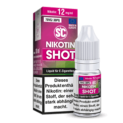 Nikotin shot 10 ml liquid für E-Zigaretten, 12 mg/ml Nikotin, europaweises Produkt, hochwertige Vape Flasche, Nikotinpulver, E-Liquid, ungeöffnet, aufstrebendes E-Zigaretten Zubehör, NEU, ideal für Dampfer, LETZ Go Sortiment.