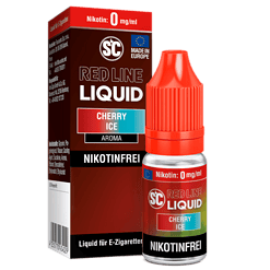 2. Hochwertiges Cherry Ice Liquid für E-Zigaretten, nikotinfrei, aromatisiert mit Fruchtgeschmack, in praktischer Flasche.
