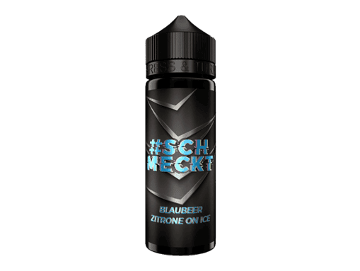 SCH MECKT Blauer Zitronen Eiskoolaque, belebend und erfrischend, ideal für E-Zigaretten und Vape-Liquids, mit intensiven Geschmack, in praktischer Flasche.