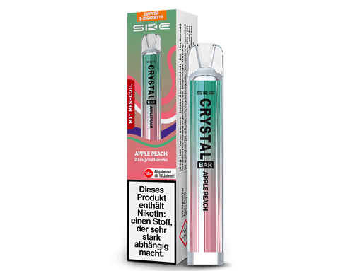 2. Hochwertiges E-Zigaretten-Pod mit Geschmacksrichtung Apfel Pfirsich, 20 mg/ml Nikotin, für den einmaligen Gebrauch, mit Meshochöl, ideal für den schnellen Genuss unterwegs.