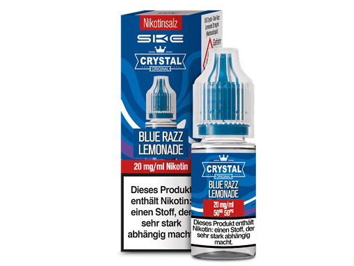 Nikotin Liquid Flasche, Blue Razz Lemonade, 20 mg/ml Nikotin, für E-Zigaretten, mit nikotinhaltigem Liquids für Dampfer, Geschmack: Blaue Himbeere, Zitronenlimonade, intensives Geschmackserlebnis.