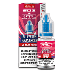 Blueberry rasparries nikotinsalz e液 20mg/ml, Flasche mit blauer Düse, für E-Zigaretten, Aroma, Nikotinsalz hochwertig, Geschmack nach Blaubeere und Himbeere.
