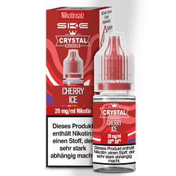 Nikotinsalz Cherry Ice Liquid, 20 mg/ml, für E-Zigaretten, Flasche mit Nikotin zum Dampfen, süßer Kirschgeschmack, hochwertige E-Liquid für Dampfer, original SKC CRYSTAL.