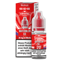 Nikotinsalz liquid wassermelon ice 20 mg/ml, Geschmack Watermelon Ice, 10ml Flasche, mit Nikotin, für E-Zigaretten, Original SKC Crystal.