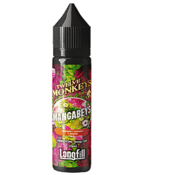 12 Monkeys Man Gaveys E-Liquid Flasche mit exotischem Fruchtmix, 10ml, nikotinfrei.