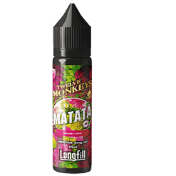 Twelve Monkeys Matata E-Liquid für E-Zigaretten, aus Traube und Apfel, 10ml Flasche, nikotinfrei, langlebiges Longfill-Produkt.