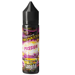 Passion flavor e-liquid bottle, 10ml, für E-Zigaretten, mit Mangosaft- und Drachenfrucht-Geschmack, Longfill-Nikotinfass, für Dampfer, doppelt gezüchteter Monkeys Passion, hochwertiges Liquid, aromatisch und langanhaltend.
