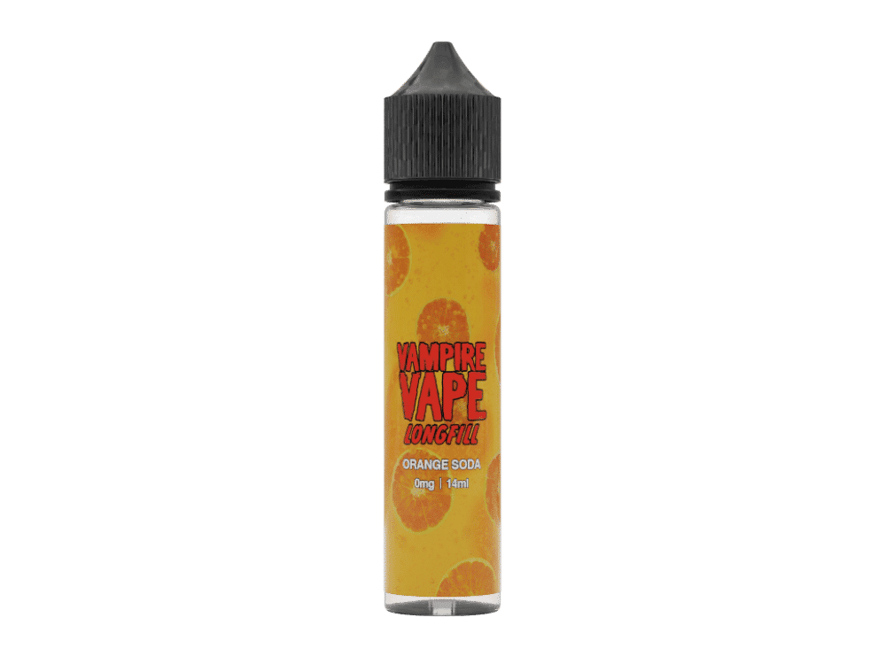 Vampire Vape - Aroma Orange Soda 14 ml 1 Vampire Vape Orange Soda Longfill E-Liquid in 14ml Flasche, perfekt für Shisha- und E-Zigaretten-Liebhaber, mit frischem Orangengeschmack und spritziger Soda-Note.