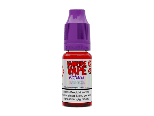 Vampire Vape Nic Salts Blood Sukka, aromatisierter E-Liquid für Vape, 10ml Flasche, fruchtiges Geschmackserlebnis, ideal für Dampfer, nikotinhaltig, intensiver Geschmack, perfekt für Sub-Ohm und MTL.