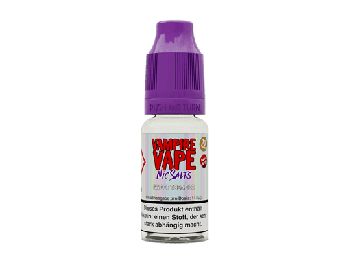 Vampire Vape Nic Salts Sweet Tobacco Flasche für E-Zigaretten, 10 ml, mit Nikotin.