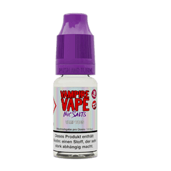 Vampire Vape Nic Salts Flasche mit 10 ml, purple Cap, aromatisiertes E-Liquid für Vape, Geschmack Vamp Toes, nikotinhaltig, 14,8 mg nikotin pro Dose, geeignet für E-Zigaretten.