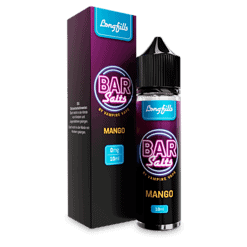 Longfill Bar Salt Mango E-Zigarette Liquids 10ml Flasche, neonfarbenes Design, ideal für Vaping, ohne Nikotin, für Dampfer, trendiges Aroma, Vape Liquid für individuellen Geschmack, qualitativ hochwertig, kreative Verpackung, moderner Look.